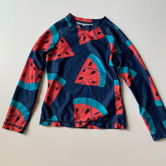 Tea Collection Girl Watermelon Swim Rash guard 6 years - Picture 1 of 4